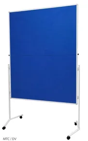 Moderationstafel Textil blau 120x150cm - faltbar